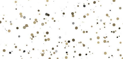 Sprinkle of Success: Spectacular 3D Illustration Showcasing Cascading gold Confetti