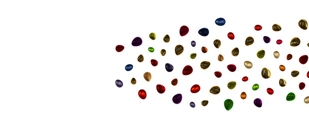 Perfect colorful handmade easter eggs