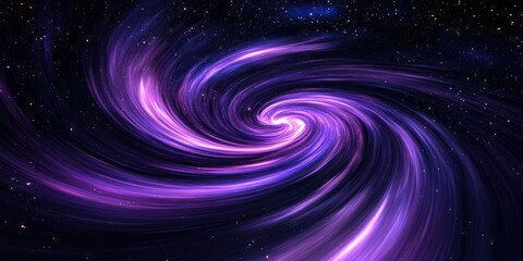 Obraz premium Purple Swirl on Black Background