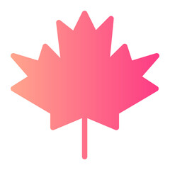 maple leaf gradient icon