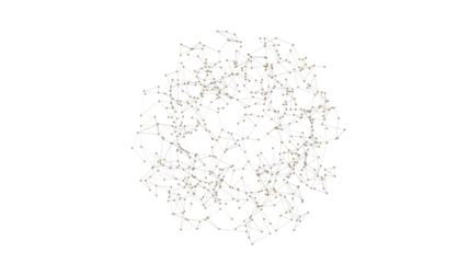 abstract lines with dots over dark background.