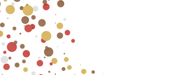  Multicolored confetti on white