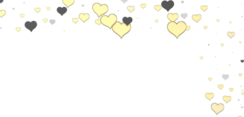 Falling red and pink hearts isolated on transparent background. Valentine’s day design. 3D rendering