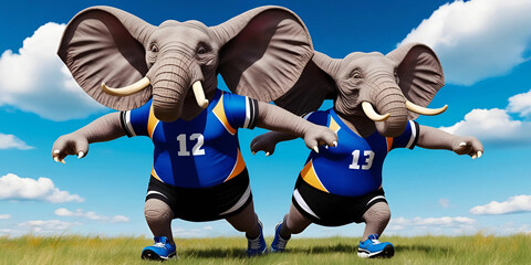 Elephant Illustration, Realistic Elephant Art