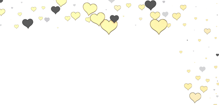 Falling red and pink hearts isolated on transparent background. Valentine’s day design. 3D rendering