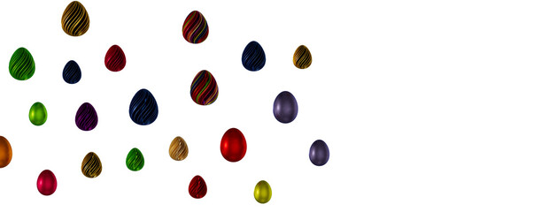 Perfect colorful handmade easter eggs