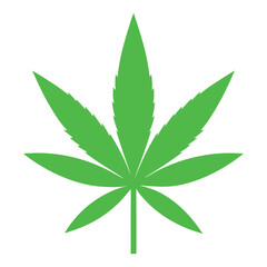 Green Cannabis Leaves Vector Art Illustration for Creative Designs