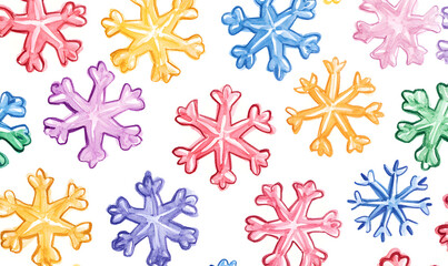 Fototapeta premium The joy of the holiday season with adorable characters. Festive decoration and cozy winter elements on a crisp white background.