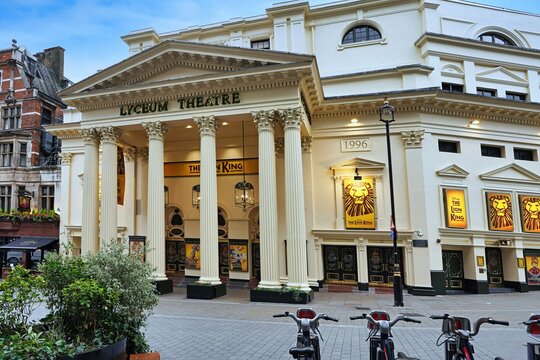 London, UK - Sept. 22, 2024:  The Lyceum, a historic West End London theater originally founded in the 1700s
