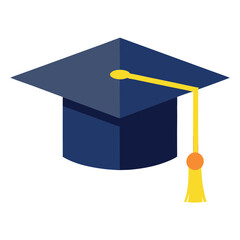 Graduation cap vector illustration.