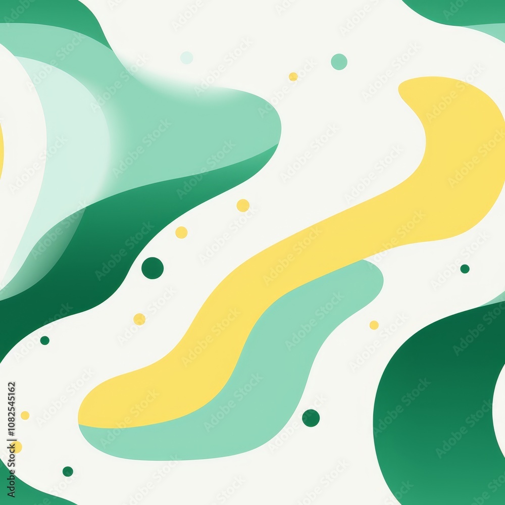 Poster minimalistic pattern design featuring repeating elements in two color combinations