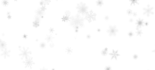 Whirling Snowstorm: Astonishing 3D Illustration Depicting Descending Festive Snowflakes