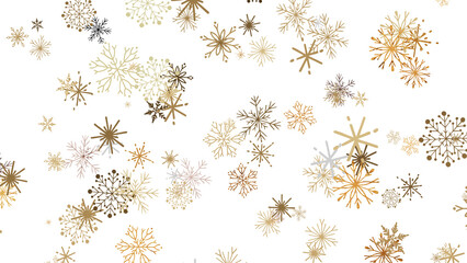 Enchanting Snowfall: Spectacular 3D Illustration Showcasing Falling Holiday Snowflakes
