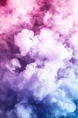 Fototapeta premium Red and Blue Smoke Cloud