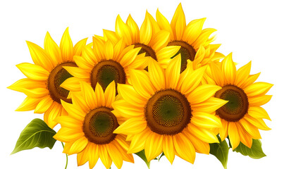 Fototapeta premium modern 2D doodle cartoon flower concept with open space for text, featuring whimsical floral and leafy elements on crisp white backgrounds.