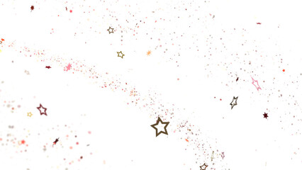 Cosmic Christmas Showers: Dynamic 3D Illustration of Descending Celestial Showers for the Holidays