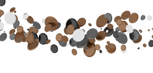 Confetti, paper triangle on the floor, fancy, colorful, celebration party