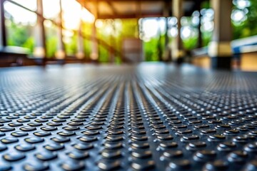 Fototapeta premium Closeup of a sleek plastic floor 