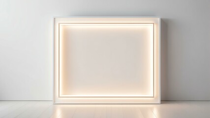 white marquee lights border frame on white background