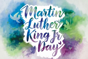 An artwork for Martin Luther King Jr. Day, American Day, American Holiday, January 20