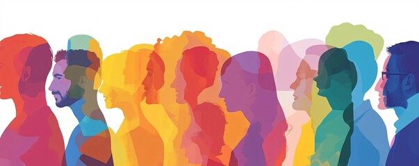 Diverse people profiles showing community and teamwork