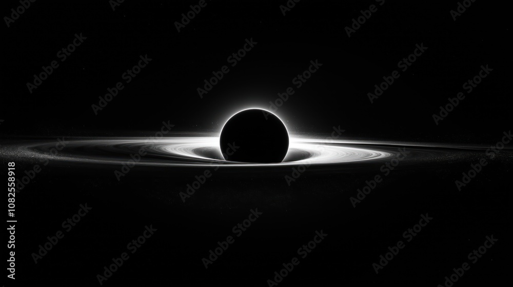 Canvas Prints black hole in deep outer space
