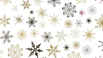 Snowflakes - Christmas Card - Snowflakes Of Paper In Frame