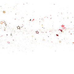 Stars - Festive christmas card. Isolated illustration white background. -