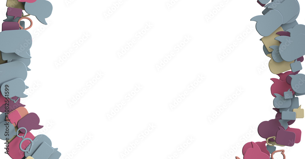 Poster network communications with email symbol.