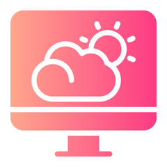 meteorology gradient icon