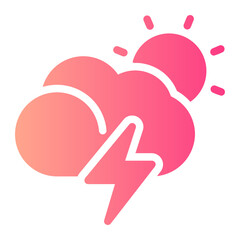 thunder gradient icon