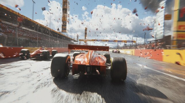 Formula 1 race scane