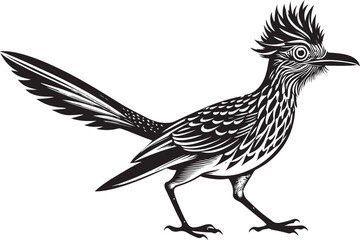 Obraz premium roadrunner bird vector illustration, printable design