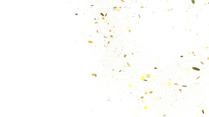 Multicolor confetti abstract background with a lot of falling pieces, isolated on a white background.
