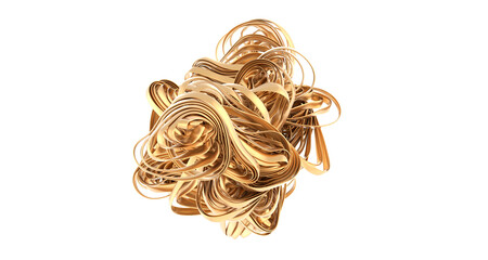 Shiny yellow leaf gold foil texture