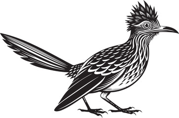 Obraz premium roadrunner bird vector illustration, printable design