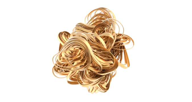 Shiny yellow leaf gold foil texture