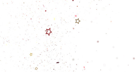 XMAS Stars - Festive christmas card. Isolated illustration white background. -