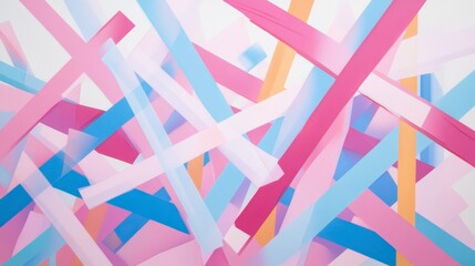 Colorful Abstract Lines in Pastel Shades