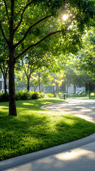Fototapeta premium Enhancing urban landscapes by restoring native trees for nature conservation