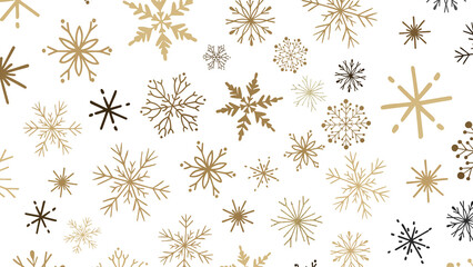 Snowflake Ballet: Exquisite 3D Illustration of Descending Festive Snowflakes in Motion