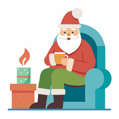 santa claus with gifts