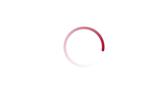 Abstract Neon circle isolated on black background. Charging and loading icon animation. Futuristic neon blue effect.