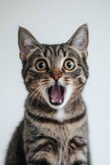 Obraz premium Close up of a cat's face