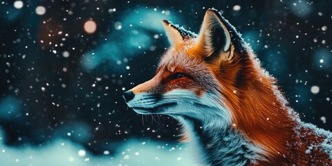 Fox in a Snowstorm