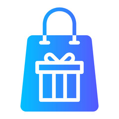 gift bag gradient icon