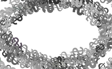 Hundred dollar bill. Falling money isolated on white