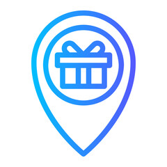 location pin gradient icon