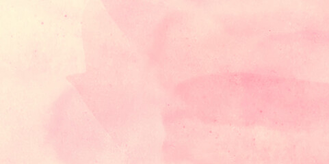 Fototapeta premium Watercolor background. Abstract pastel colors watercolor background. Light Azalea Pink Rough Abstract background design. Hand painted pink watercolor background with abstract fringe and bleed paint .
