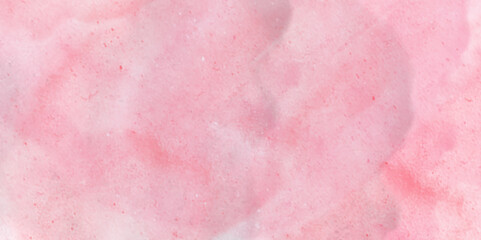 Watercolor background. Abstract pastel colors watercolor background. Light Azalea Pink Rough Abstract background design. Hand painted pink watercolor background with abstract fringe and bleed paint .